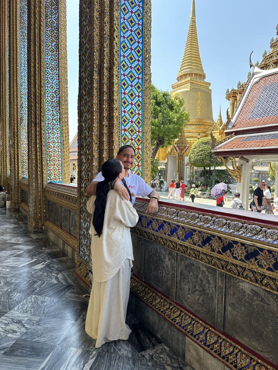 Arni and Valeria at the Grand Palace