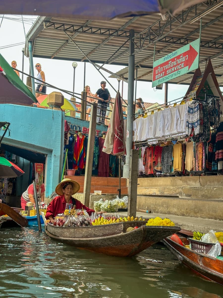 Fruit boat at the floating market